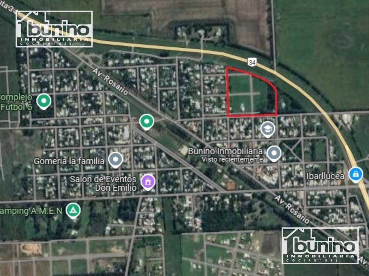 Terrenos centricos en Ibarlucea - EN VENTA. POSESION Y ESCRITURACION INMEDIATA