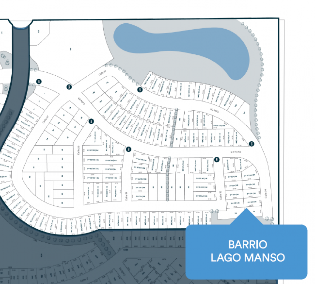 Terrenos en venta en Barrio privado "Cinco lagos"