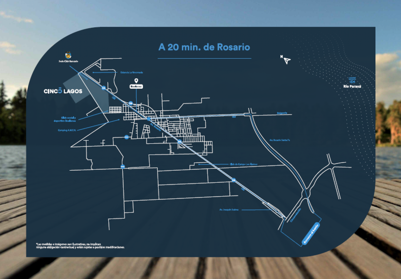 Terrenos en venta en Barrio privado "Cinco lagos"